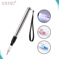 microblading pen with led light manual eyebrow tools tattoo needles permanent makeup artist use tattoo supplies 0 18 18u blades