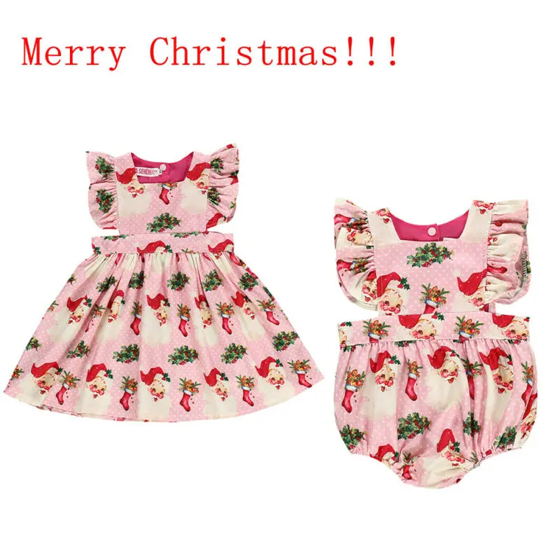 2019 рождественское платье детское принцессы без рукавов для маленьких девочек