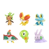 takara tomy genuine pokemon mc chespin fennekin froakie hawlucha squishy cute action figure model toys