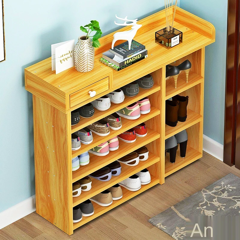 

Бесплатная доставка, многослойная Бытовая Дверь обувного шкафа, современный простой провинциальный стеллаж для обуви, полка для хранения в...