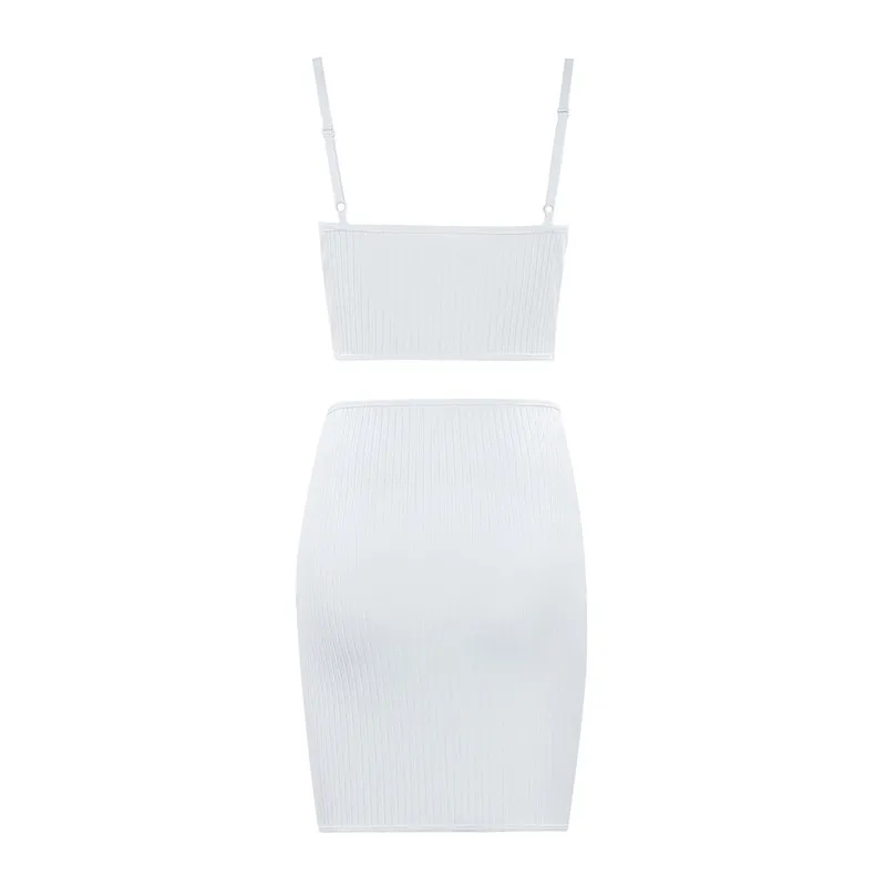 Комплект из двух предметов женская одежда комплект топ и юбка 2019 новый костюм на