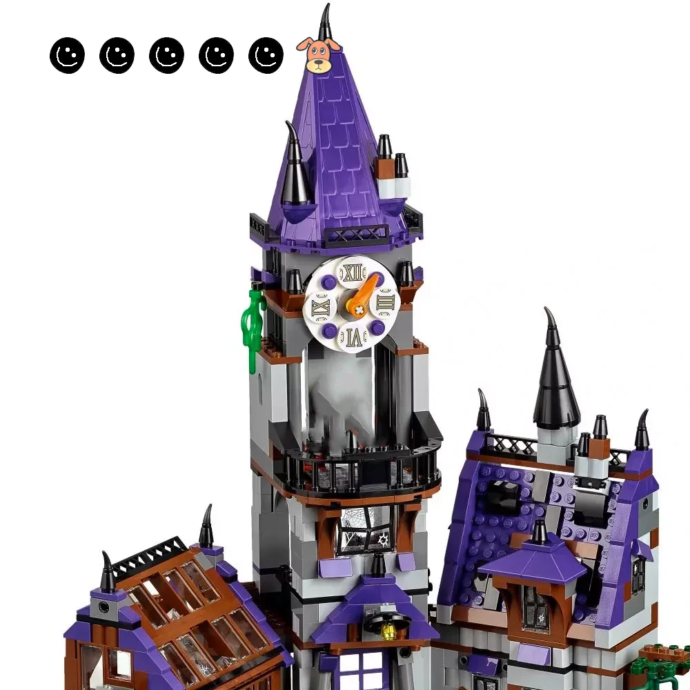 Fit Scooby Doo 75904 фильмы Mystery Mansion Набор Собака призрак Мини фигурки мотоцикл DIY строительные блоки игрушки для детей Подарки