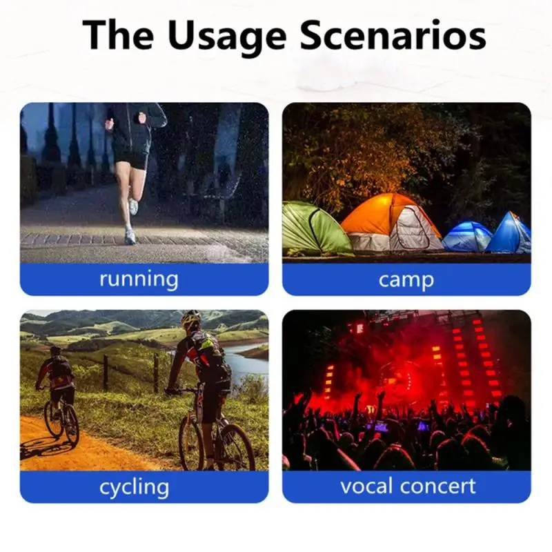 Наручный спортивный нарукавник для ночного бега светодиодный светильник ремень