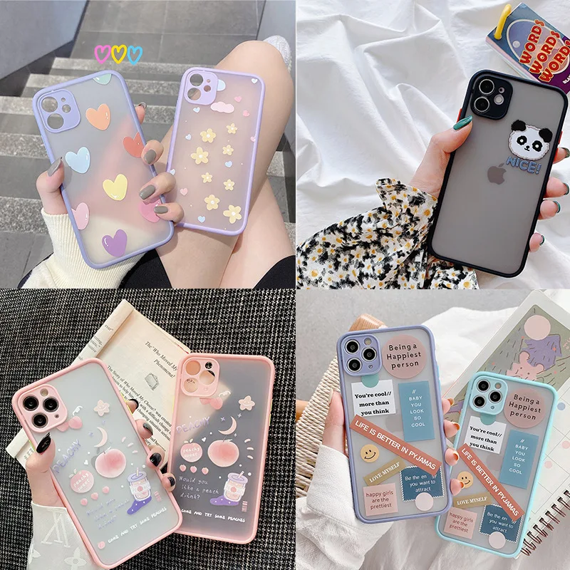 

Transparent mobile phone case protective cover for iphone 12 pro max 11 8 7 6 s XR PLUS X XS SE 2020 fashion case