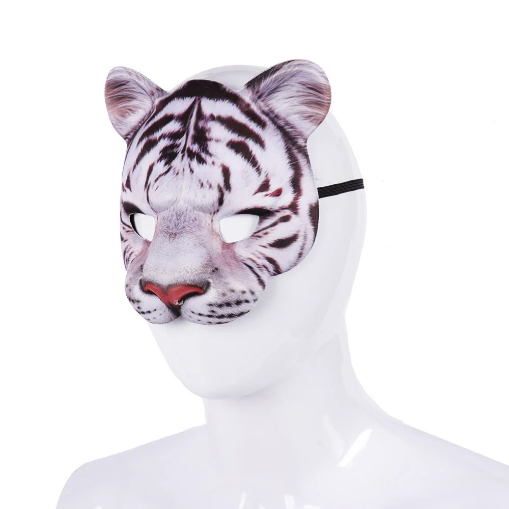 

Halloween Cosplay Tiger Masks Halloween Mask Stage Show Animal Cosplay Masks Funny Masquerade Carnival Party Props Kids Gifts