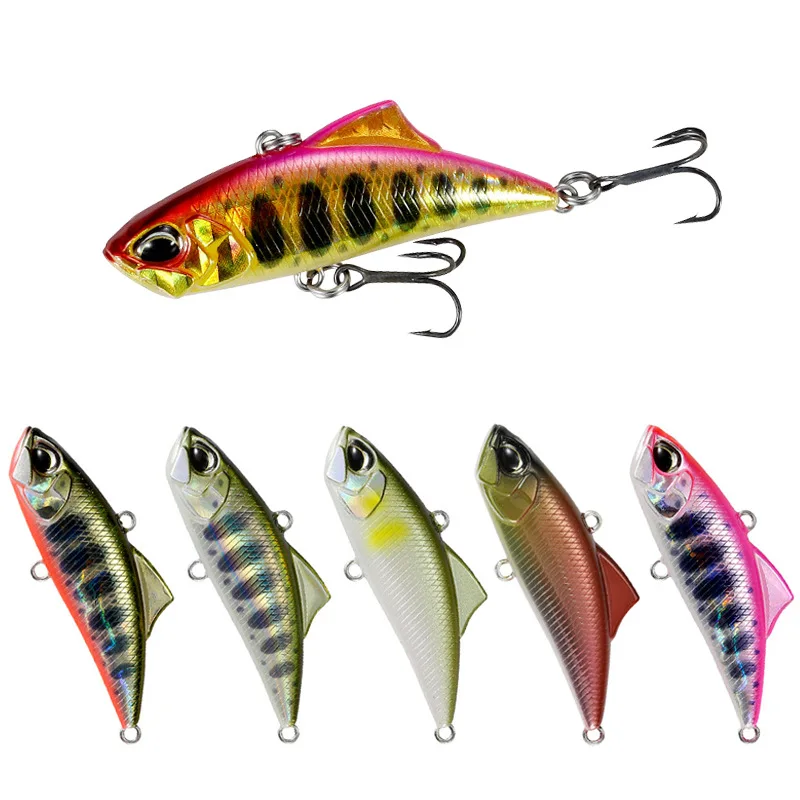 

New Japanese Fishing Lures VIB 2021 45mm 5.3g Spearhead RYUKI Vibration Lure for Trout Pike Accessories Winter Artificial Bait