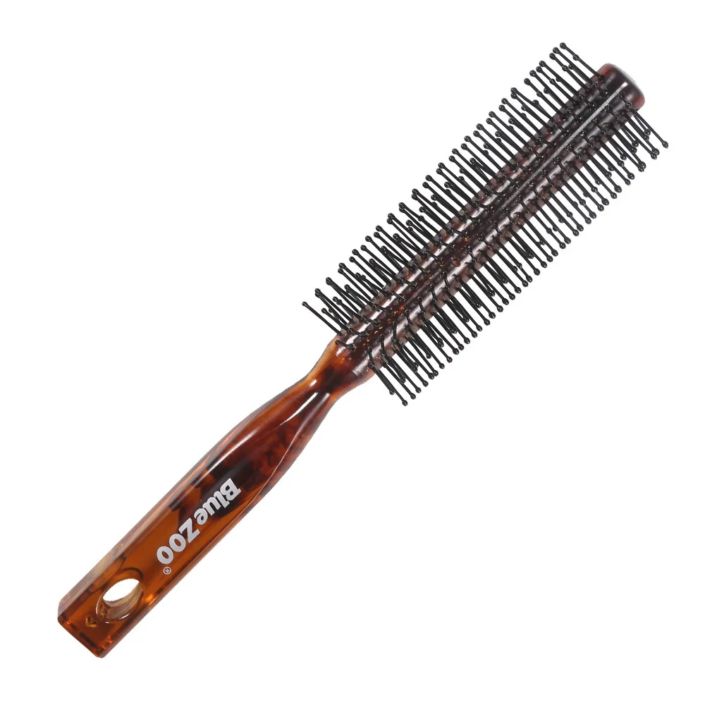 

Blue Zoo Rolling Ribs Comb Anti-Static Men's Oil Head Big Back Hairdressing Comb Amber 3-Piece Barber Accessories