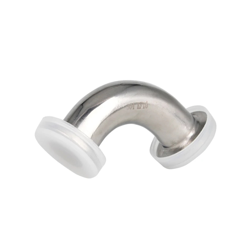 

1-1/4" 1.25" Pipe OD 32mm Stainless Steel SS304 Sanitary 90 Degree Elbow Ferrule OD 50.5mm fit 1.5" Tri Clamp