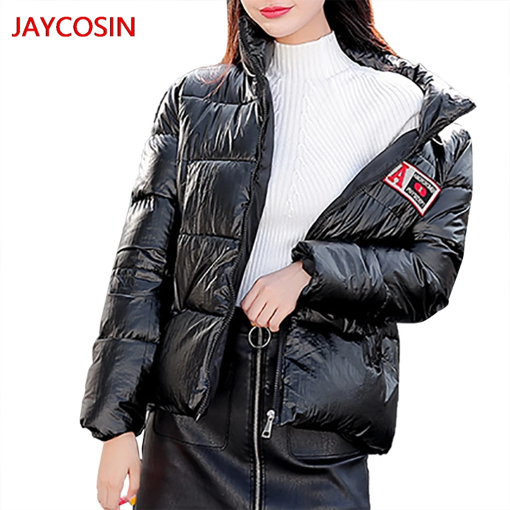Женские парки JAYCOSIN зимнее теплое пальто с воротником-стойкой Толстая теплая