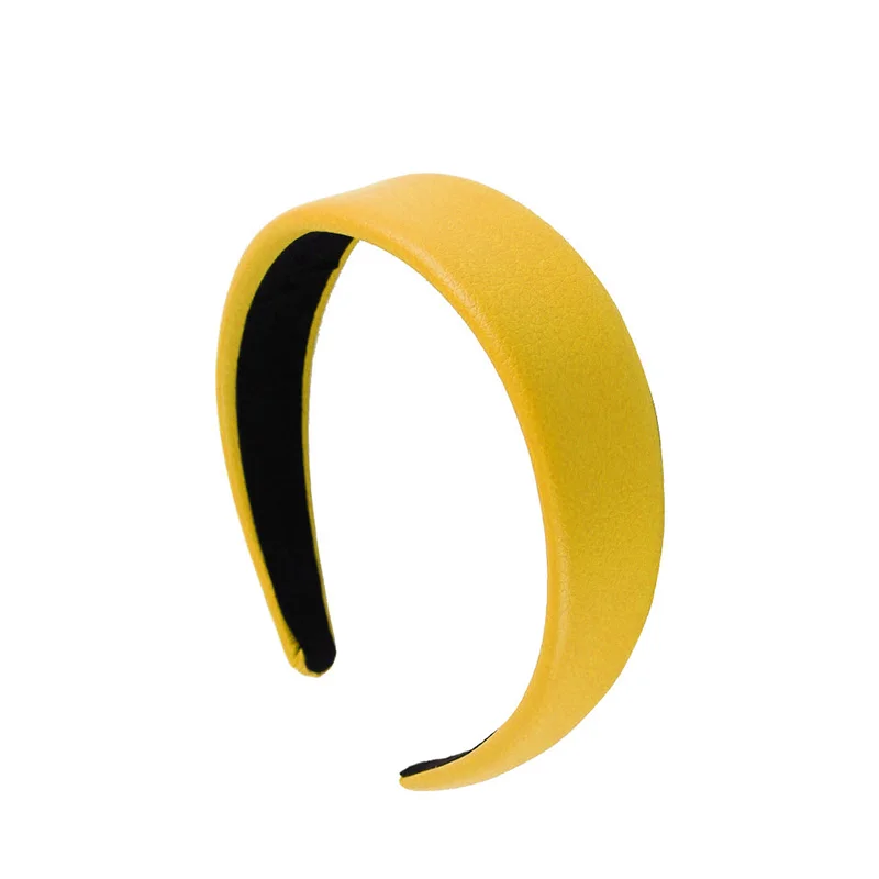

Synthetic Leather Hairbands Headbands Female Bezel Turban Simple Women Elegant Girls Hair Accessories Headwear Hair Hoop