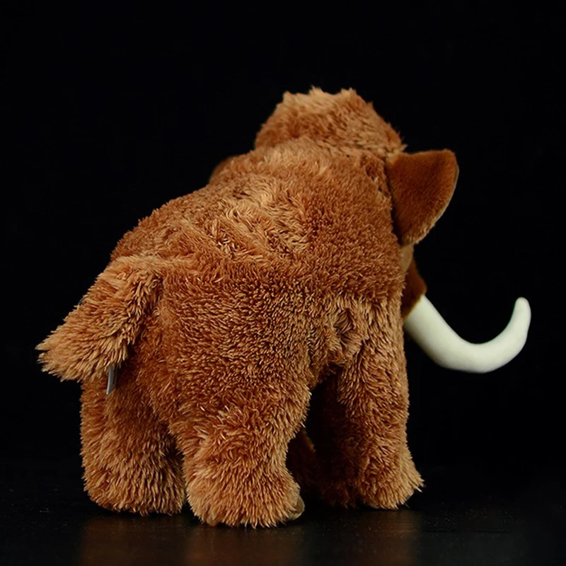 

33cm Realistic Plush Mammoth Doll Lifelike Stuffed Plush Toy Mammuthus Primigenius Simulation Elephant Doll Home Decor Ornament
