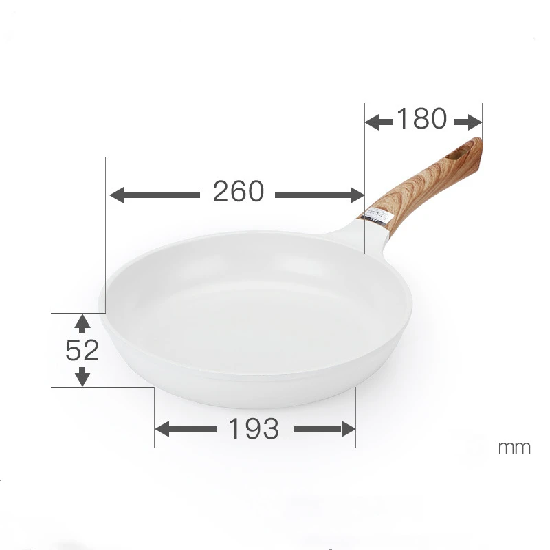 

20/26cm General Use Ceramic Coating and Aluminum Non Stick Frying Pan Grill Pancake Egg Kitchen Cookware Fry Pot Gas Induction