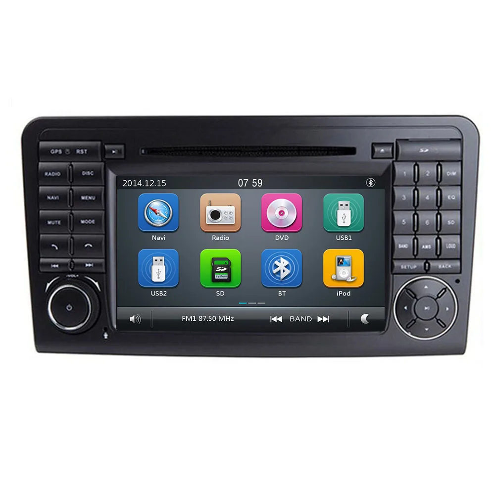 Автомобильный DVD стерео радио плеер GPS для Mercedes Benz ML CLASS W164 ML350 ML430 ML450 ML500 GL X164