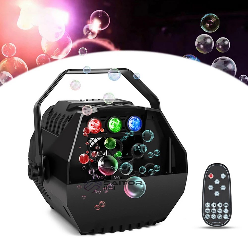 Светодиодный RGB сценический светильник s автоматическая машина пузырьков