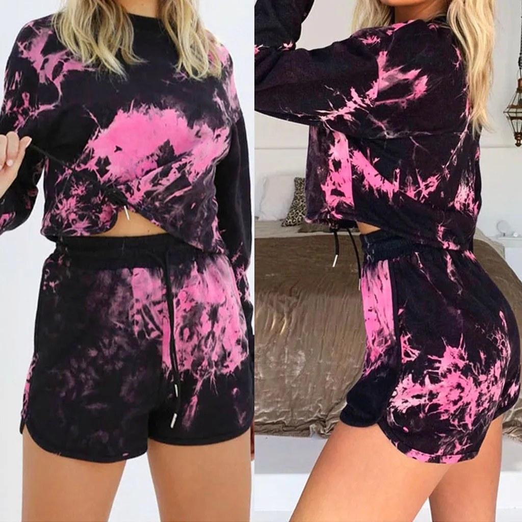 Женский спортивный костюм Perimedes повседневный из двух предметов с цветочным