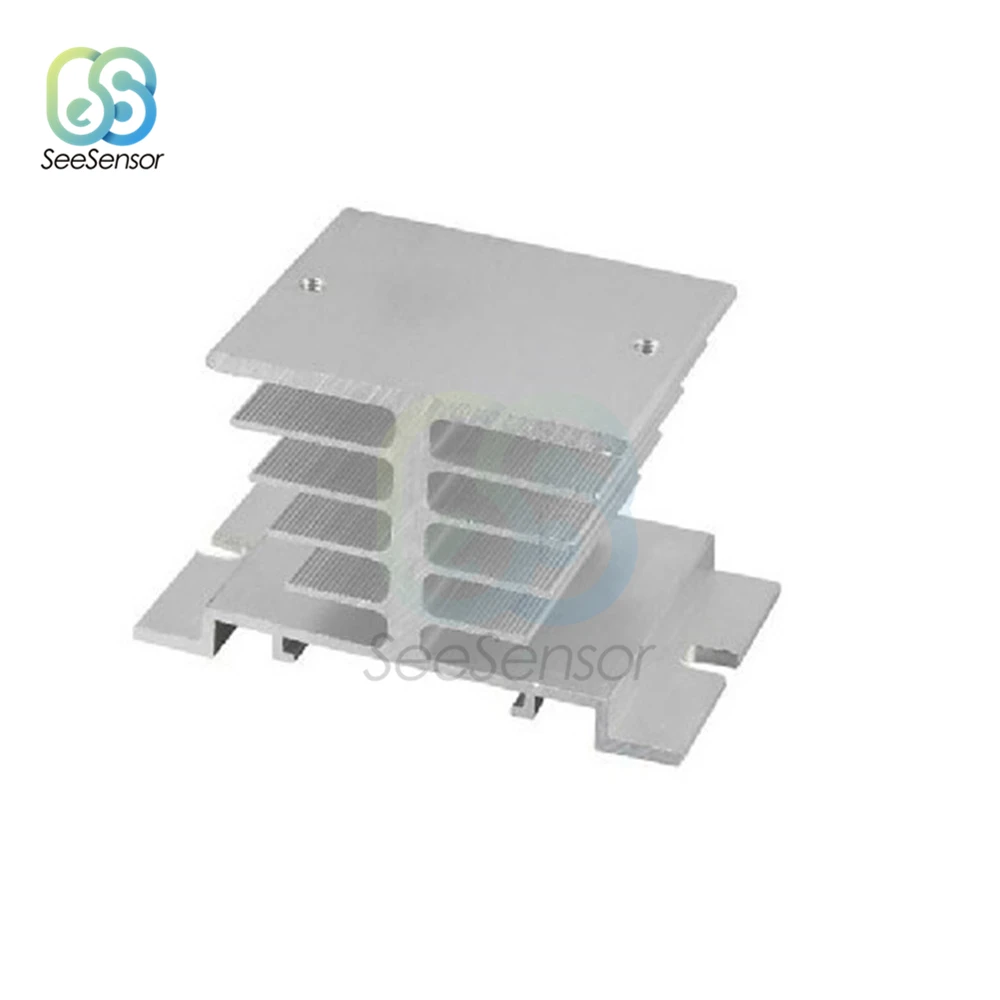 

Single Phase Solid State Relay SSR Aluminum Heat Sink Dissipation Radiator for 10A 25A 40A Solid State Relay