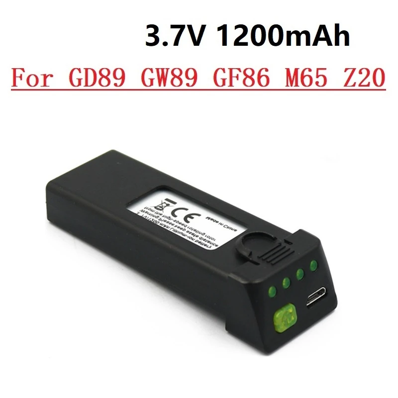 

Battery / Propellers Blades for GD89 GW89 GF86 M65 Z20 Drone 3.7V 1200mah for Global Drone ANU GF86 For EXA GD89 3.7V 1S battery
