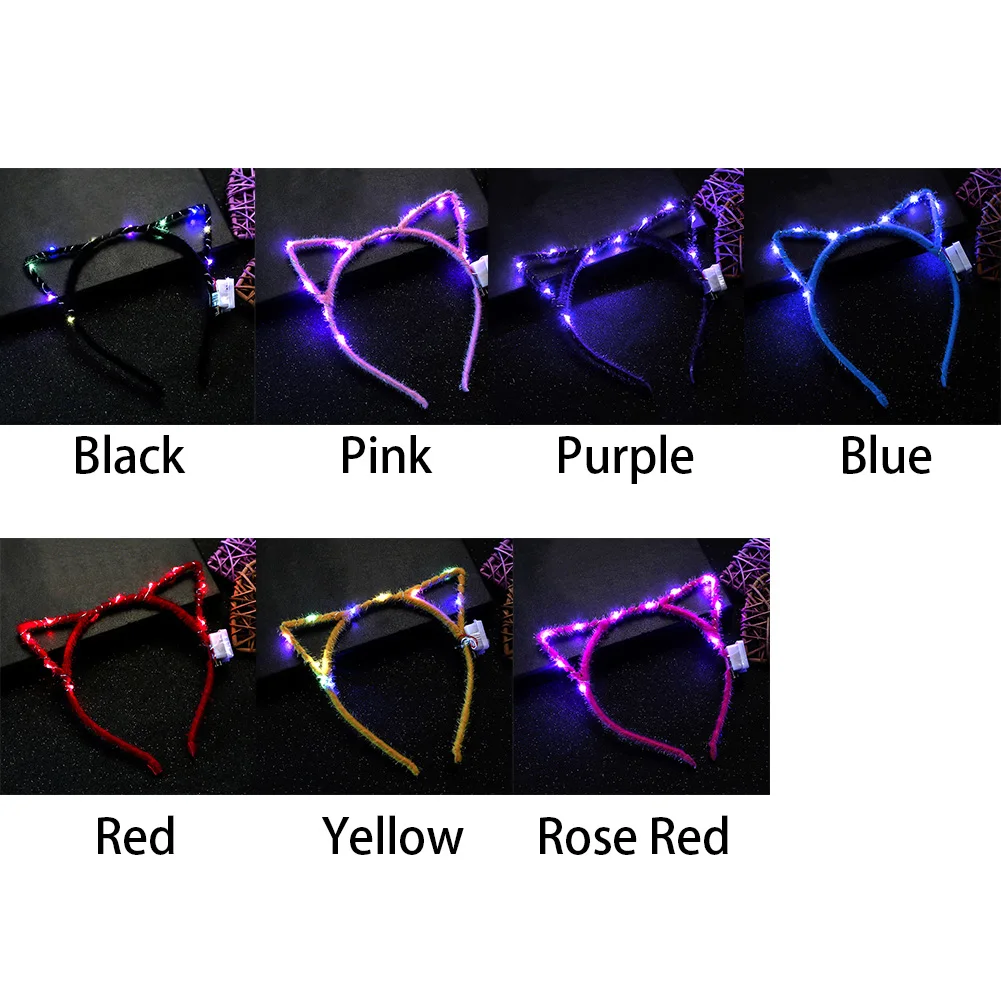 

Headwear Headband Sweet Cute Gift Accessories Fashion LED Lights Cat Ears