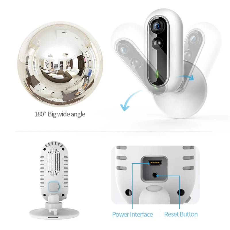 1080P Panoramic 180 degree Fisheye Camera Wireless Security WiFi CCTV Baby Monitor 2.0MP Night Vision IP | Безопасность и защита
