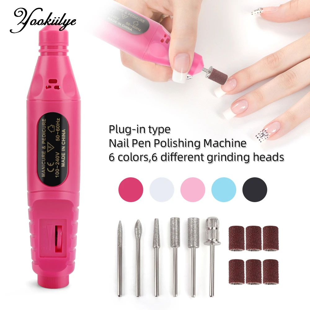 

Professional 30000 RPM Electric Nail Drill Pen Portable Handheld Polishing Grinder Nail Art Manicure Machine for Salon Home Use