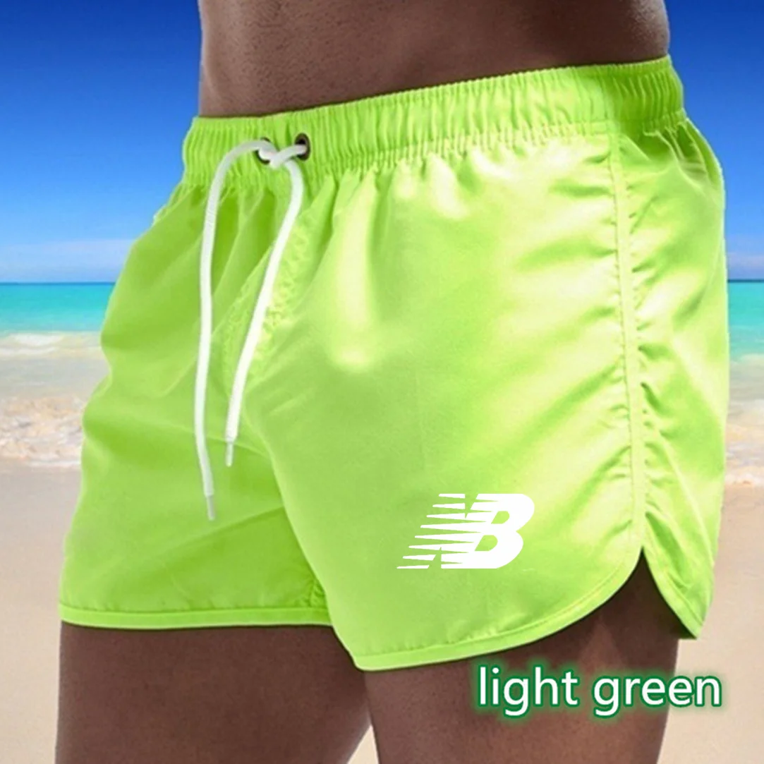 

2021 Summer Hot Shorts Men's Solid Color Shorts Men's Summer Loose Breathable Casual Shorts Beach Shorts Large Size