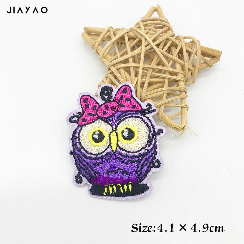 Мультяшный попугай утюгом вышитый тканевый патч для девочек мальчиков одежда