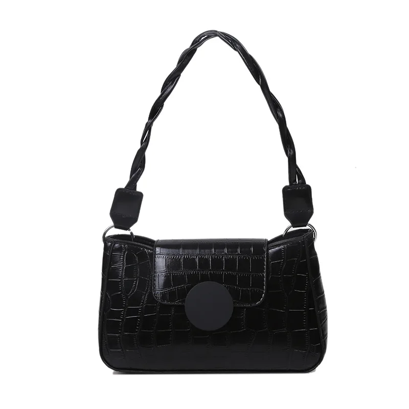 

Bag 2020 new small bag messenger female summer white hand carry underarm baguette bag single shoulder portable large capacity