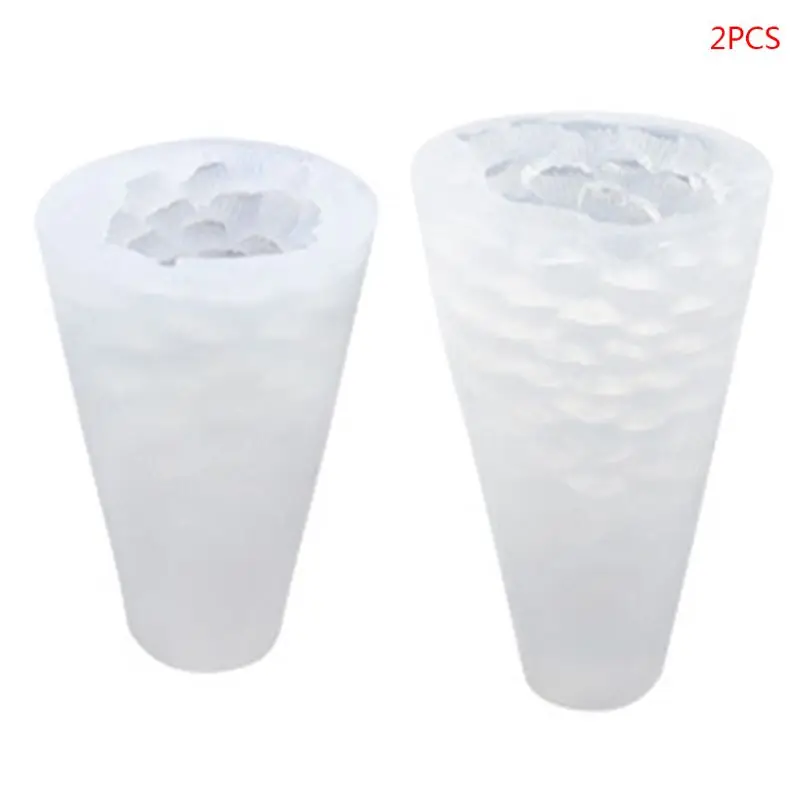 2 шт./компл. 3D Рождественская елка силиконовые свечи формы для мыла глины форма