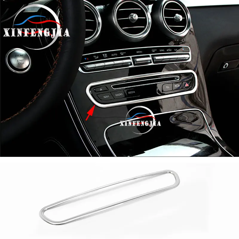 

Хромированная Центральная рамка CD для Mercedes-Benz GLC Class X253 16-19