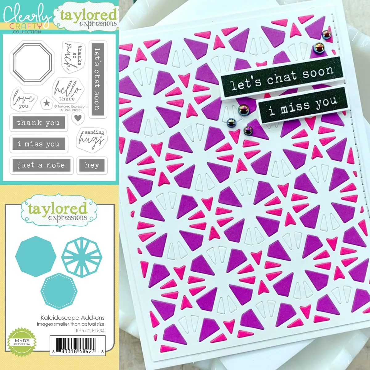 

2021 New Kaleidoscope Add-ons Metal Cutting Dies Stamps Scrapbook Diary Secoration Embossing Stencil Template Diy Greeting Card