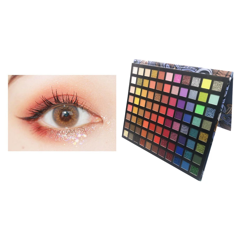 Высокое качество Водонепроницаемый 88 Цвет глаз тени для век матовое стекло с