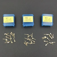 12pcs dental gold plated screw post s1 s2 s3 l1 l2 stainless steel dental screw posts m1 m2 m3 single package dental materials