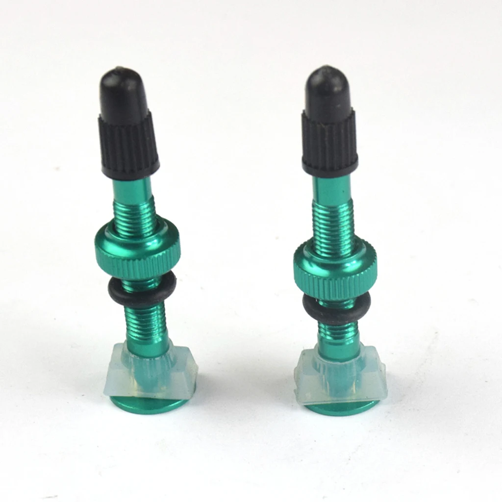 Клапан велосипедный из алюминиевого сплава 5 цветов 2 шт. 40 мм бескамерная