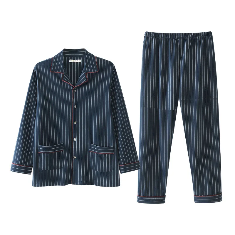 

in the spring and autumn autumn pure cotton long sleeve leisurewear qiu dong middle-aged plus-size cotton men's suits