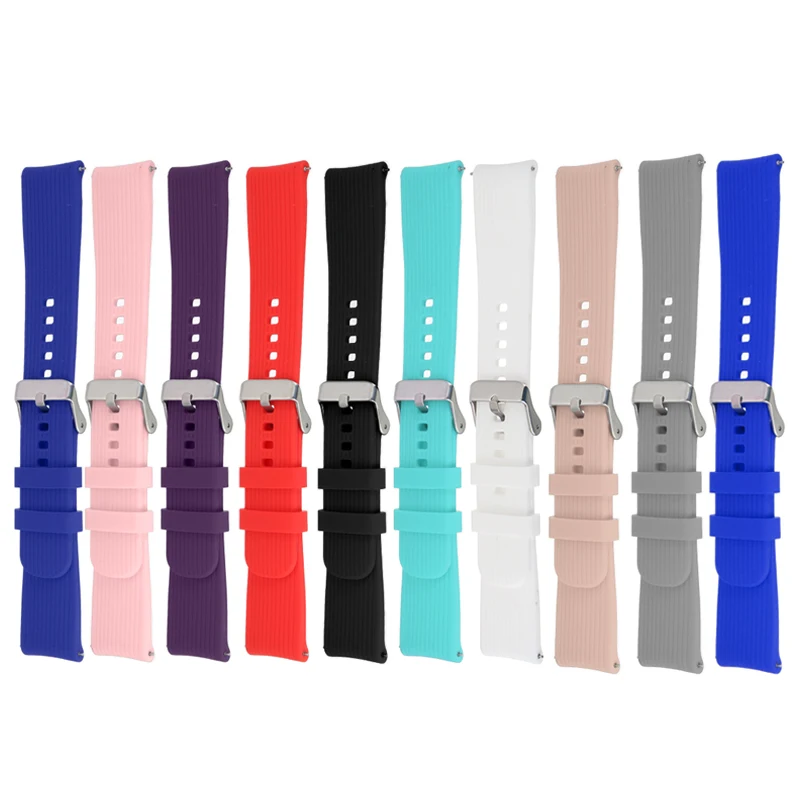 20 мм силиконовый спортивный ремешок для наручных часов Samsung Galaxy Watch металлической