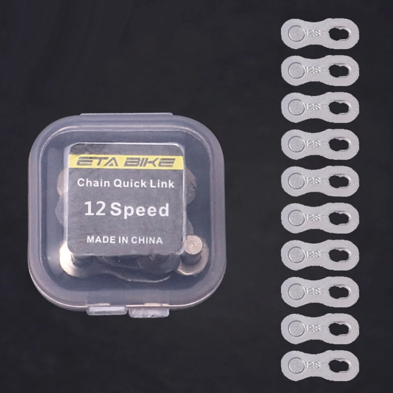 

69HD 5 Pairs Bicycle Missing Link for 9/10/11/12/678 Speed Chain, Professional Bicycle Chain Link Connector Bike Chain Link