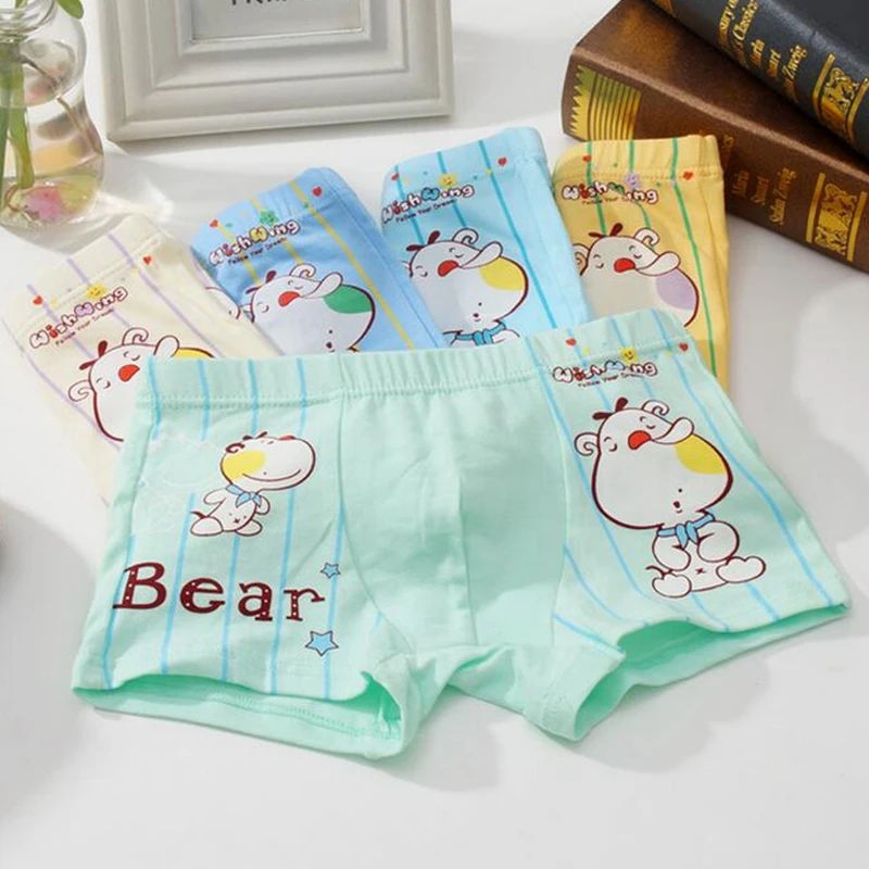 Нижнее белье для мальчиков хлопковые шорты маленьких нижнее детей 2-10 лет