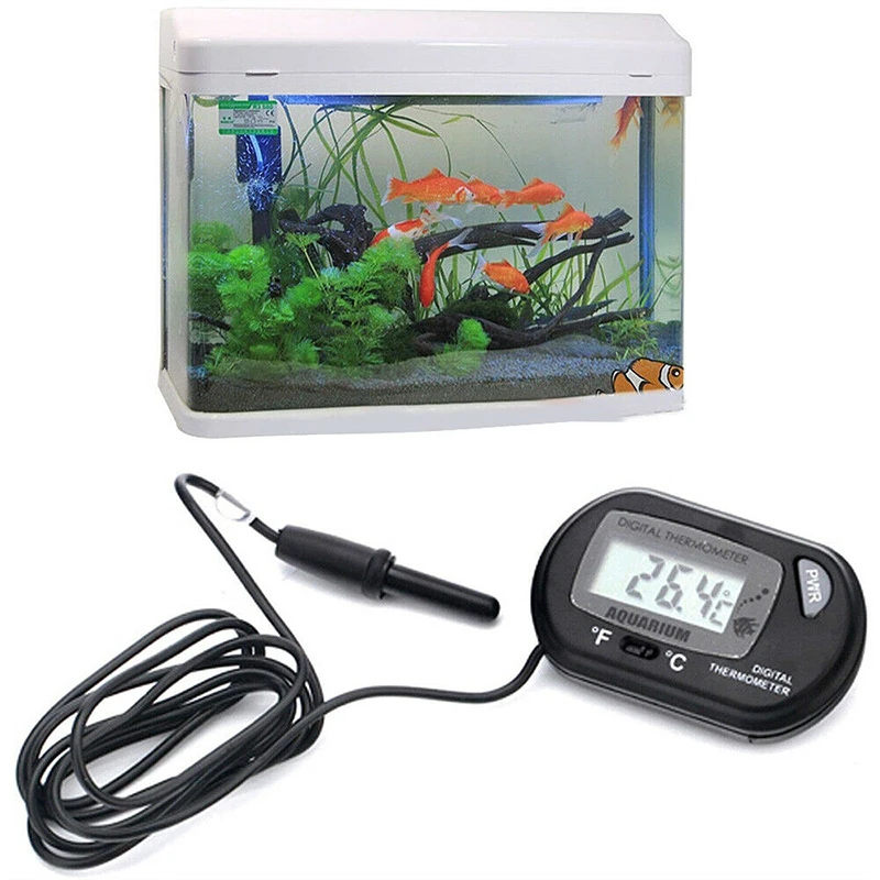 

Аквариумный термометр для аквариума с цифровым ЖК-дисплеем по Цельсию и фотоэлементами принадлежности для рыб и водных питомцев