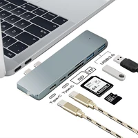 6 in 1 usb c hub docking station for ipad pro high speed data transfer charger usb3 1 type c hub
