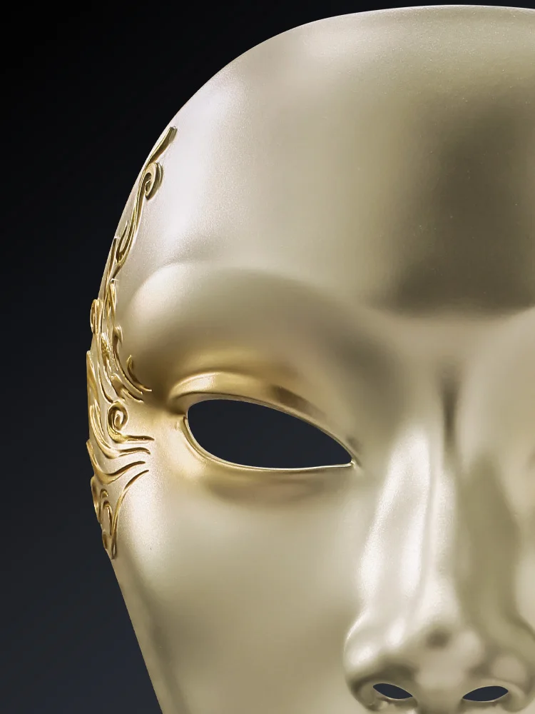 Золотая маска на все лицо для лица аксессуары чехол в китайском стиле подарок