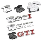 Наклейка 3D Металлическая Автомобильная, аксессуары для VW GTI Polo Golf GTD Scirocco Jetta Beetle Passat Tiguan