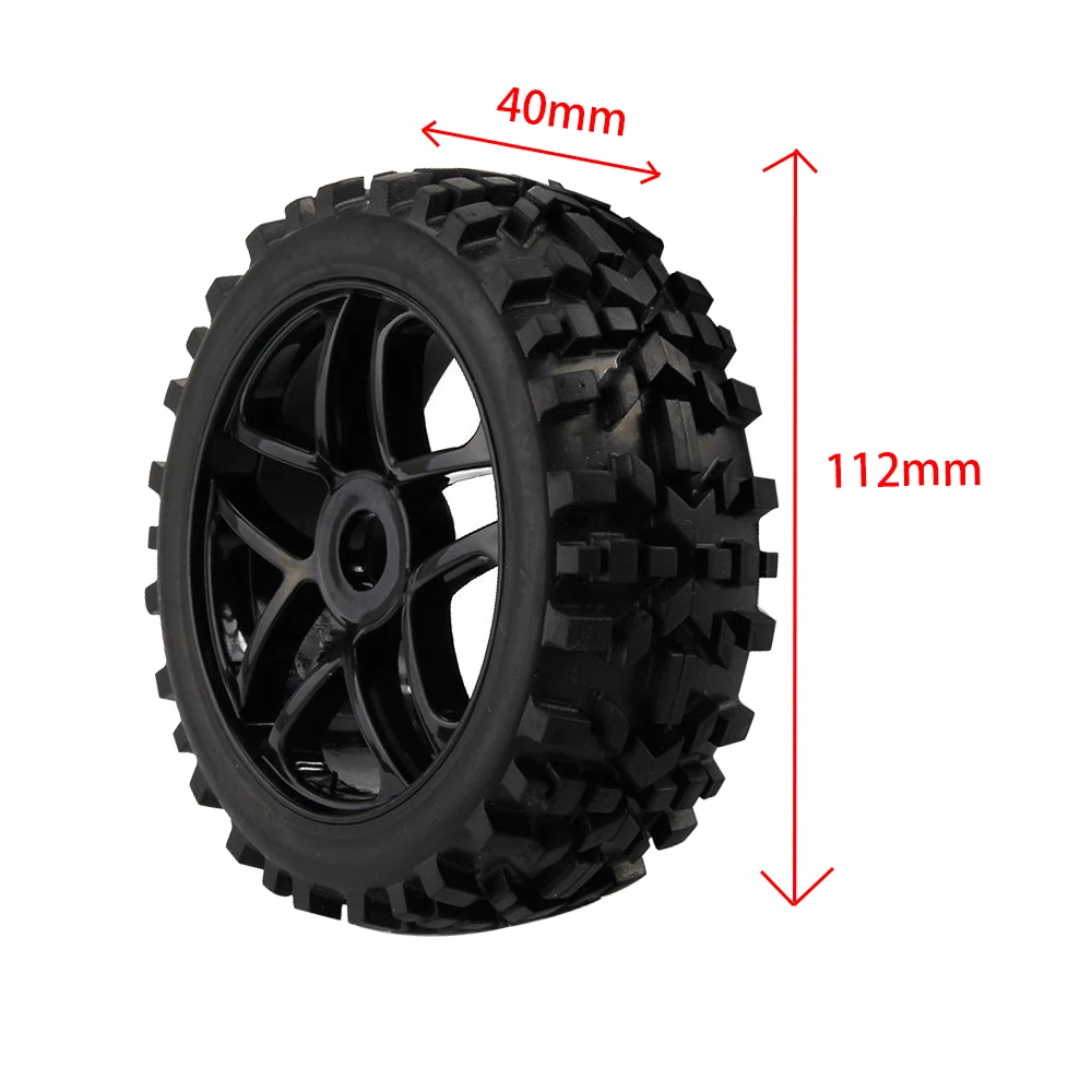 4 шт. 112 мм внедорожные автомобильные шины Багги обод колеса для масштаба 1/8 Redcat HSP