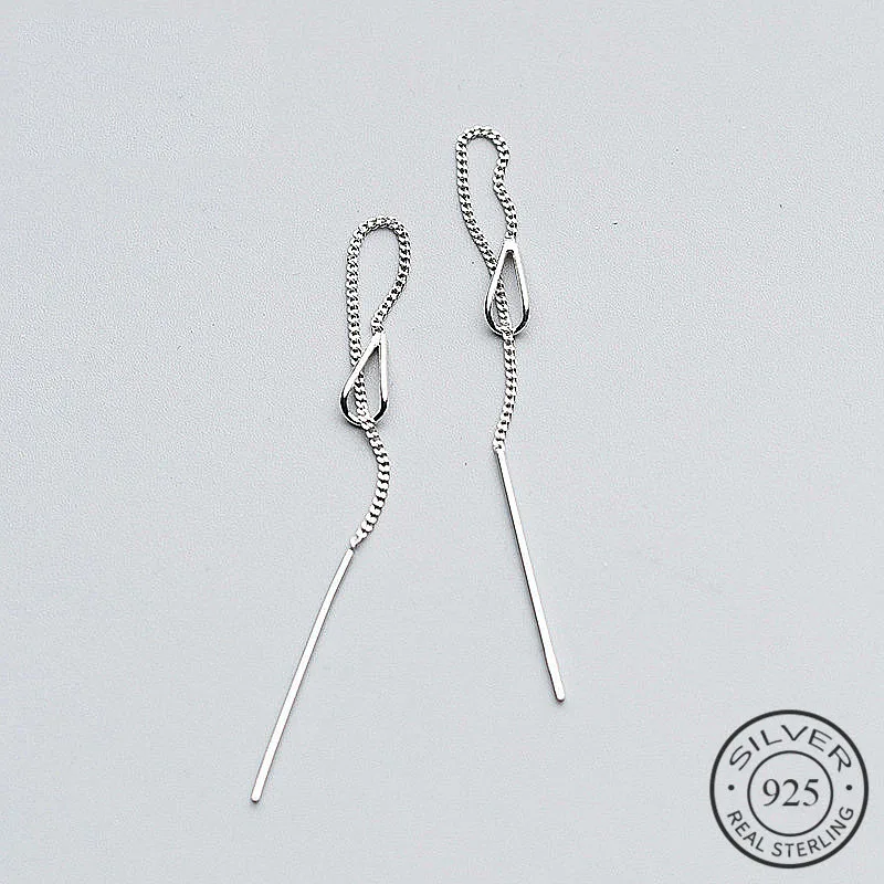 

Серьги-подвески женские из серебра 925 пробы, 6,3 см