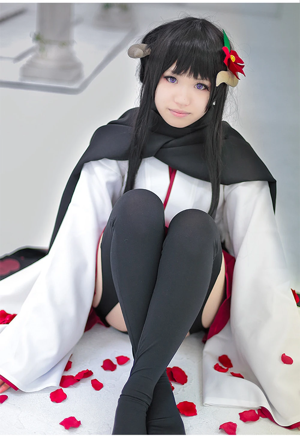 ЛИВА девушка Горячая Аниме Inu x Boku SS Shirakiin Ririchiyo косплей костюм парик Полный комплект