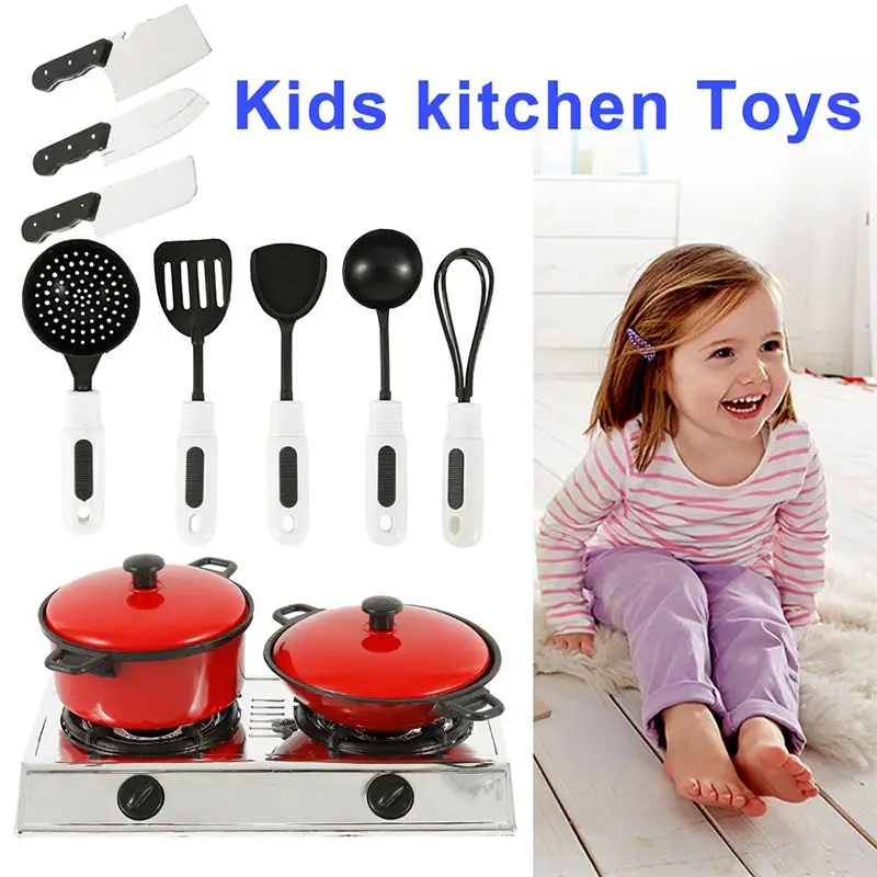 13 шт Красная посуда набор мини кукольный домик миниатюрная фигурка вилка горшок