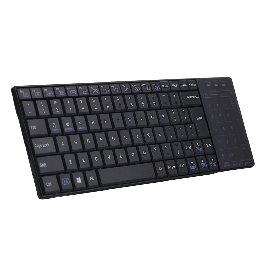 Ультратонкая Беспроводная мини клавиатура USB 2 4 ГГц с сенсорной панелью и цифрами