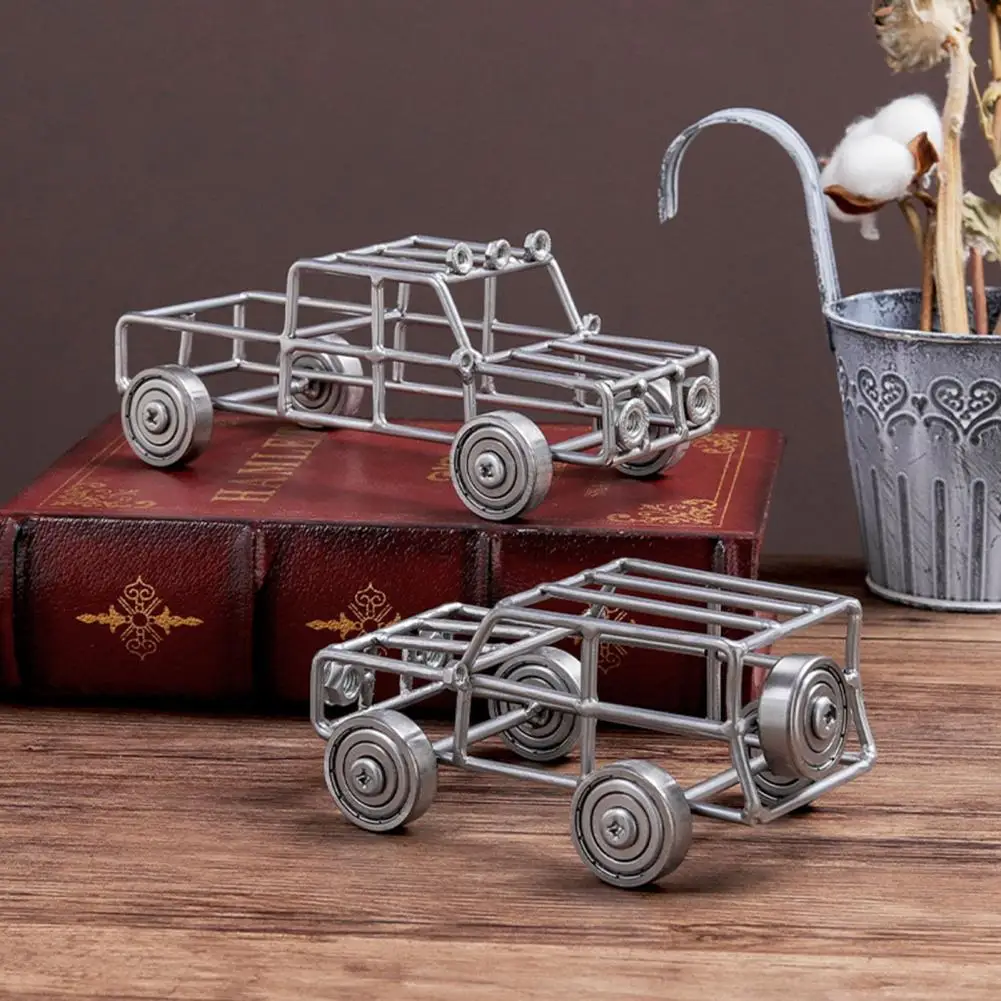 

50% Dropshipping!!Motorcycle Crafts Nostalgia Compact Good Texture Wrought Iron Car Model Ornament for Household