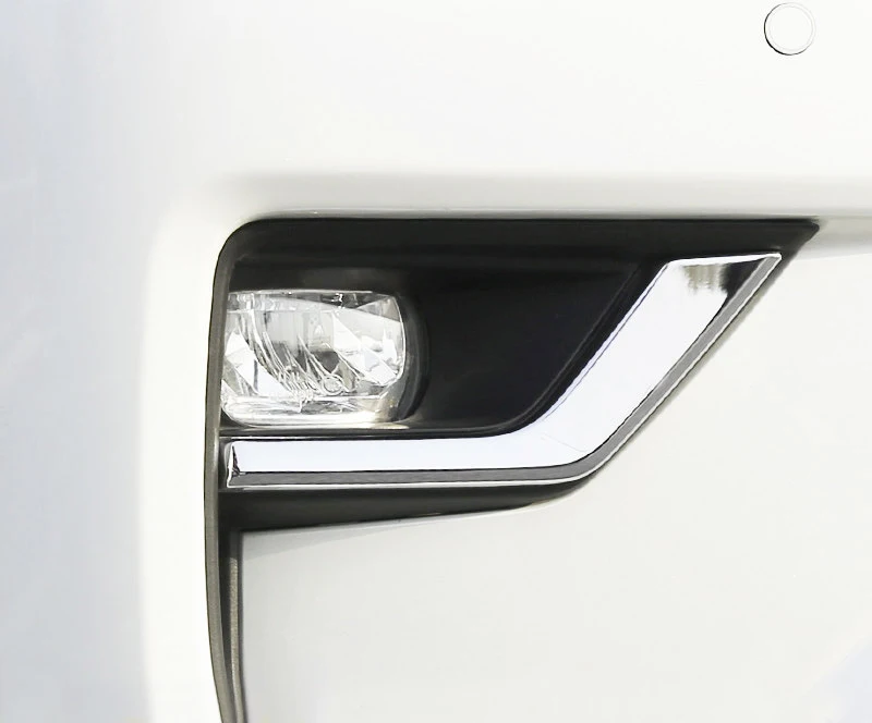 

Для Toyota Land Cruiser Prado FJ150 2018 ABS хромированные передние противотуманные фары светильник лампы век Обложка отделка украшения 2 шт. автомобильные а...