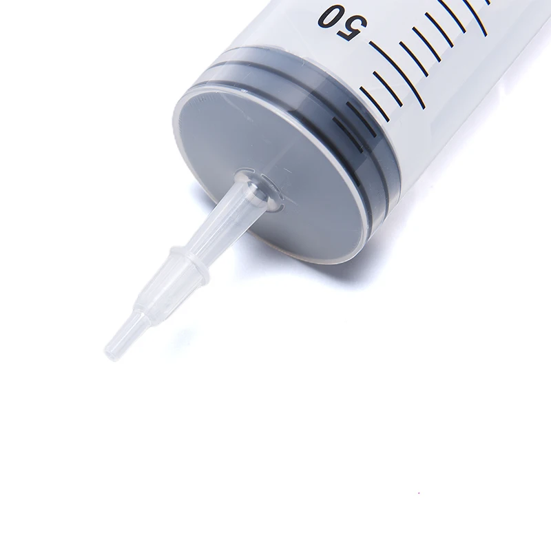 

350ML 1 Set Plastic Disposable Injector Syringe For Refilling Measuring Nutrient For Feeding For Mixing Liquids Needles Tube