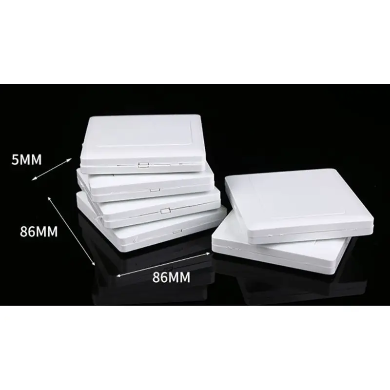 

Y98B Electric Wall Switch Socket Blank Cover Panel Whiteboard ABS Outlet Plate Bezel Tool 86x86mm
